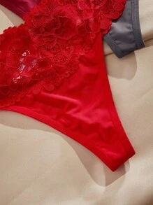 Charlaine 5pack Floral Lace Panty, Sexy Lingerie