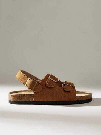 Solecia 女式可调节扣环设计休闲厚底凉鞋