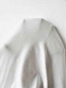 GlowEve New Popular Exquisite Pit Stripe Square Collar Puff Sleeve Pleated Slimming Women's T-Shirt,Summer