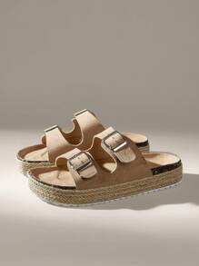 Solecia CUCCOO Fashion Women's Vacation Casual Thick-Sole Sandals