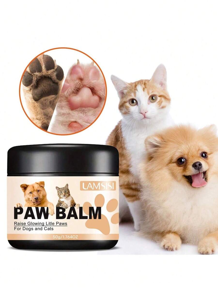 2pcs Pet Paw Cream - Soothes And Relieves Dry, Cracked, And Damaged Paws - Provides Moisture And Protection For Dogs' Feet And Paw Pads. - Multicolor - View 1