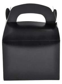 SHEIN Kraft Gable Boxes, Brown/White/Black Gable Boxes For Party Favor Birthday Wedding - Multicolor - View 5