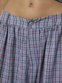 COUREZ Unisex Textur Karoboxershorts/Y2K Ausgeh-Outfits Damen Sommerkleidung Streetwear