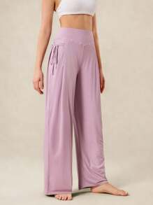 OutZeal Women Cool Touch Silky Soft UV Protection Pockets Outdoor Pants Travel Vacation Casual - Mauve Purple - View 10