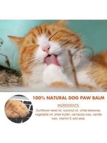 2pcs Pet Paw Balm Cat Dog Paw Protection Oil Soothing Moisturizing Nourishing Paw Repair For Dry Cracked Paws - Multicolor - View 4
