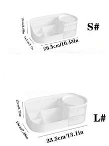 1pc Multicolor Desktop Cosmetic Storage Box With Drawers For Makeup & Skin Care Products, Holder,For Holiday Beach, Bathroom Collection, Bedroom Collection, Large Capacity