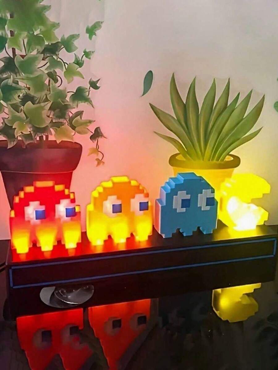 1 pieza Juguete de coleccionista con luz y luces fantasmales, luz decorativa de personaje de coleccionista - Multicolor - Ver 1