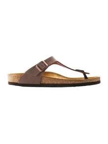 Birkenstock Gizeh Birko-Flor Birkibuc - Mocha - View 1
