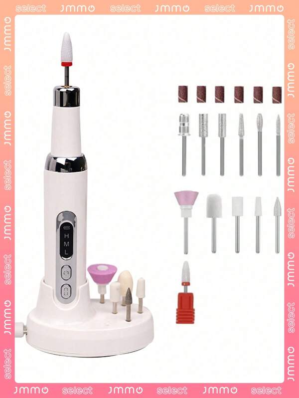 JMMO Professional Nail Drill Machine Cordless Electric Manicure Cutter For Nail Repair Designed Gel Removing For Salons Nail Tools