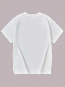 4-Piece Set Casual Fitted Soft Multi-Color T-Shirts For Teenage Boys - Black and White - View 6