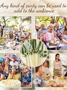 10/20/30 件丝带魔杖，配三重蕾丝丝带和金铃铛派对魔杖，派对礼品彩带丝带棒魔法仙女棒，用于婚礼装饰（绿色）