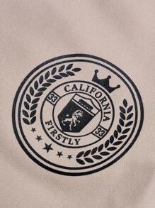 Aesthetic Post 男士字母印花运动衫和裤子两件套，男士两件套运动裤，男士慢跑套装，休闲两件套男士，秋季服装 - 彩色 - 查看 6