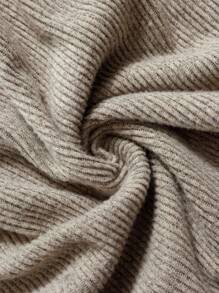 Elaquor 大码女士时尚休闲衬衫，春夏季百搭日常穿着上衣 - 卡其色 - 查看 7