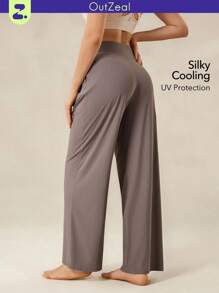 OutZeal 女士运动裤，日常休闲度假两用，防紫外线，凉爽触感，直筒裤型，带口袋