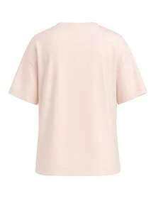 Champion 女士夏季字母印花圆领短袖休闲T恤 - 粉色 - 查看 5