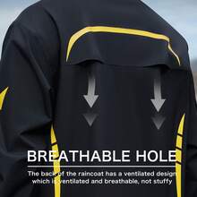 Fashionable Raincoat Set: Waterproof, Windproof, Full-Body Rain Coat & Pants - Thickened, Wear-Resistant, Multi-Functional For Women & Men | Ideal For Outdoor Activities, Cycling, Travel, Climbing, Camping, Hiking, Fishing & Motorcycle Riding | High-Quality Anti-Riot Rainwear - Multicolor - View 6