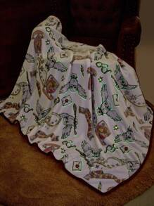 HARRY POTTER X SHEIN 1 Buah Selimut Flanel Hedwig yang Bercahaya dalam Gelap, Lembut & Hangat, Tidak Rontok, Tersedia Berbagai Ukuran untuk Sofa, Tempat Tidur, Waktu Tidur Siang, Natal, Ide Hadiah - MultiWarna - View 6