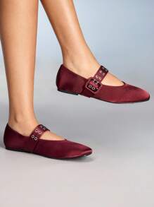 CUCCOO GRLICON 女士 Y2K 风格平底鞋，适合朋克、骑行者、酷女孩、万圣节、圣诞节、派对装扮