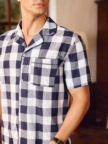 EverLounge Retro British Gentleman Plaid Cardigan Set For Men - Multicolor - View 5