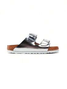 Birkenstock Arizona Soft Footbed - MetallicSilver - View 1