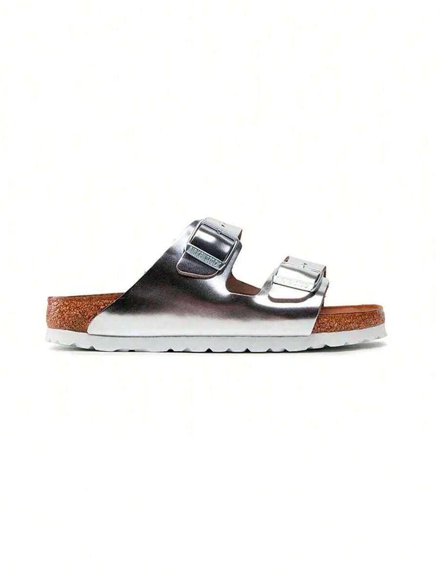 Birkenstock Arizona Soft Footbed - MetallicSilver - View 1