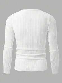 2 pezzi Maglioni a righe regolari da uomo, confezione multipla