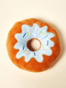 PETSIN Juguete de peluche de donut creativo para perros, con sonido de ladrido BB, juego interactivo para perros