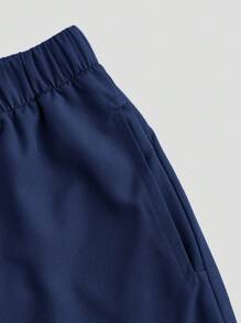 TaskEZ Uniform Set: V-Neck Short Sleeve Tailored Blouse And Drawstring Straight Leg Casual Pants, Scrub Sets