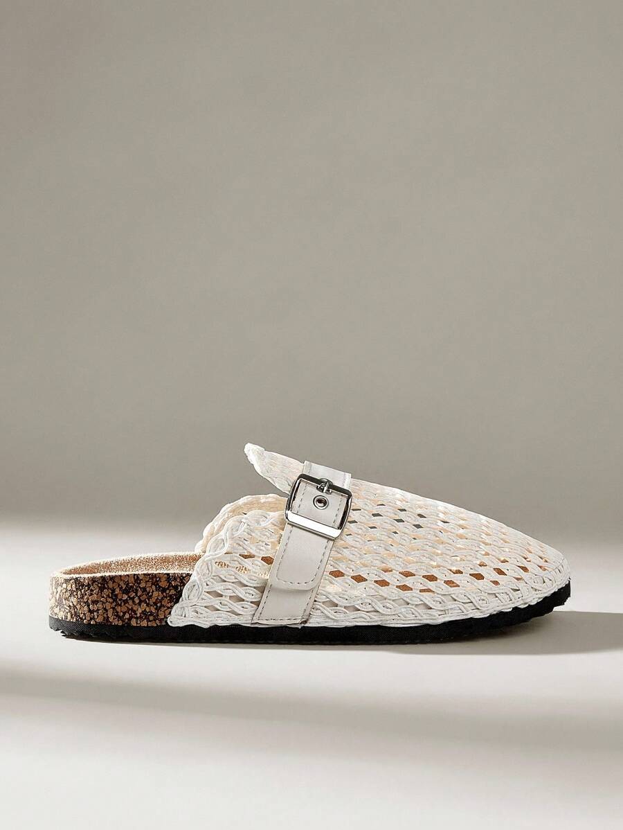 Solecia Women's Fluffy Platform Slippers, Warm Round Toe Fashion Shoes - White - View 1