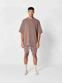 SUMWON Textured Drop Crotch Short - Dark Grey - View 3