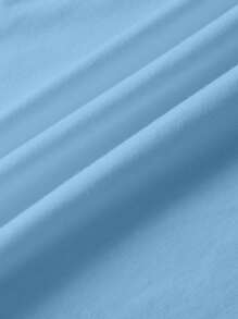 Rubble X SHEIN Young Boy Cartoon Pattern Blue Crew Neck Short Sleeve T-Shirt - White - View 6