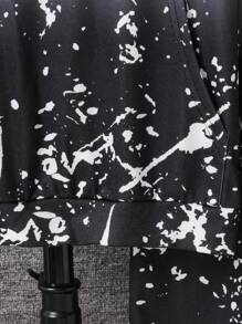 2 件套青少年男孩休闲渐变色字母印花长袖连帽衫和松紧腰裤套装，适合秋季、春季、冬季，适合户外玩耍、学校、街头摄影、派对和居家休闲，性价比高 - 白色 - 查看 4