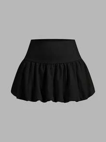 SHEIN EZwear 2件套纯色休闲百搭半身裙 - 彩色 - 查看 6