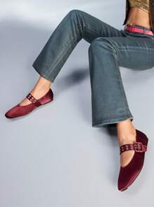 CUCCOO GRLICON 女士 Y2K 风格平底鞋，适合朋克、骑行者、酷女孩、万圣节、圣诞节、派对装扮