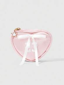 ROMWE Kawaii 时尚粉色刺绣数字图案小巧化妆包 1398266 - 彩色 - 查看 1