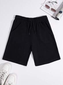 EURMUSE 100%Cotton 2pcs/Set Men's Waffle Fabric Basic Shorts - Multicolor - View 5