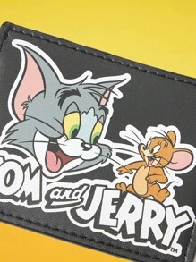 TOM & JERRY X SHEIN 卡通字母图案时尚便携大容量卡包