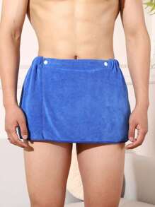 SHEIN 1 Buah Handuk Mandi Pria Handuk Pantai Lembut Menyerap Cepat Kering Anti Paparan Mikrofiber Rok Mandi Pendek Perlengkapan Perjalanan Aksesoris Gym Kolam Renang Ringan Kompak - MultiWarna - View 8