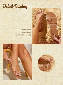 Styleloop Toe Ring Clear Strap Thong Sandals For Summer Vacation Shoes Summer Sale  Back To School Shoes College Student Shoes Boho Feels Vintage Frenchy Shoes Christmas Fall New Year Holiday