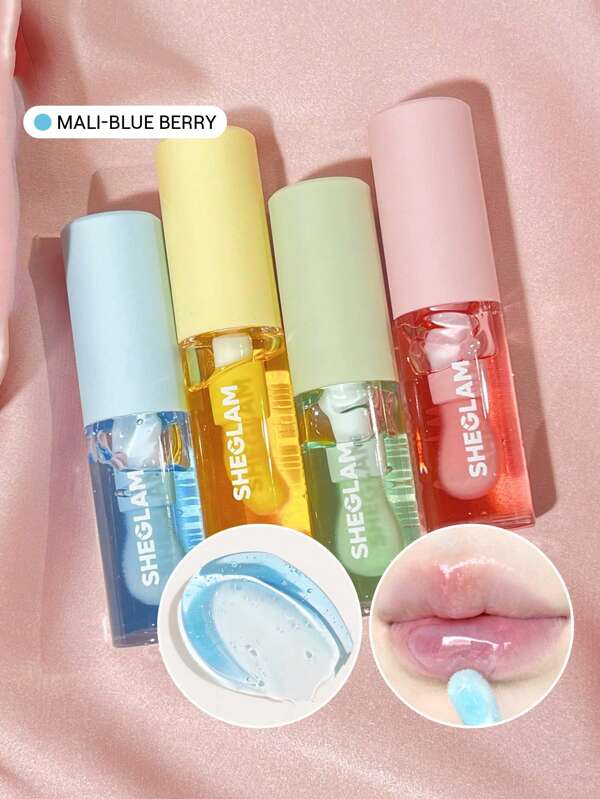 SHEGLAM Jelly Wow ÓLeo Hidratante Para LáBios--Blue Berry Brilho Labial Hidratante Transparente Cuidados Labiais NãO Pegajosos Acabamento De Alto Brilho Nutritivo Extrato De Mirtilo LíQuido CosméTicos Labiais Brilho Labial De Inverno E Natal Formatura AniversáRio FéRias Inverno Outono Y2K Elegante Country Moda Mulheres Maquiagem CosméTico Festa Praia Viagem Acampamento Ar Livre Escola Campus Passeio Festivais DecoraçãO Presente Presente Rosa Garota Cosplay Melhor Cor Charme VibraçãO