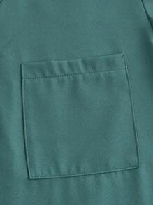 TaskEZ 制服套装：V 领短袖修身衬衫、抽绳直筒休闲裤、手术服套装