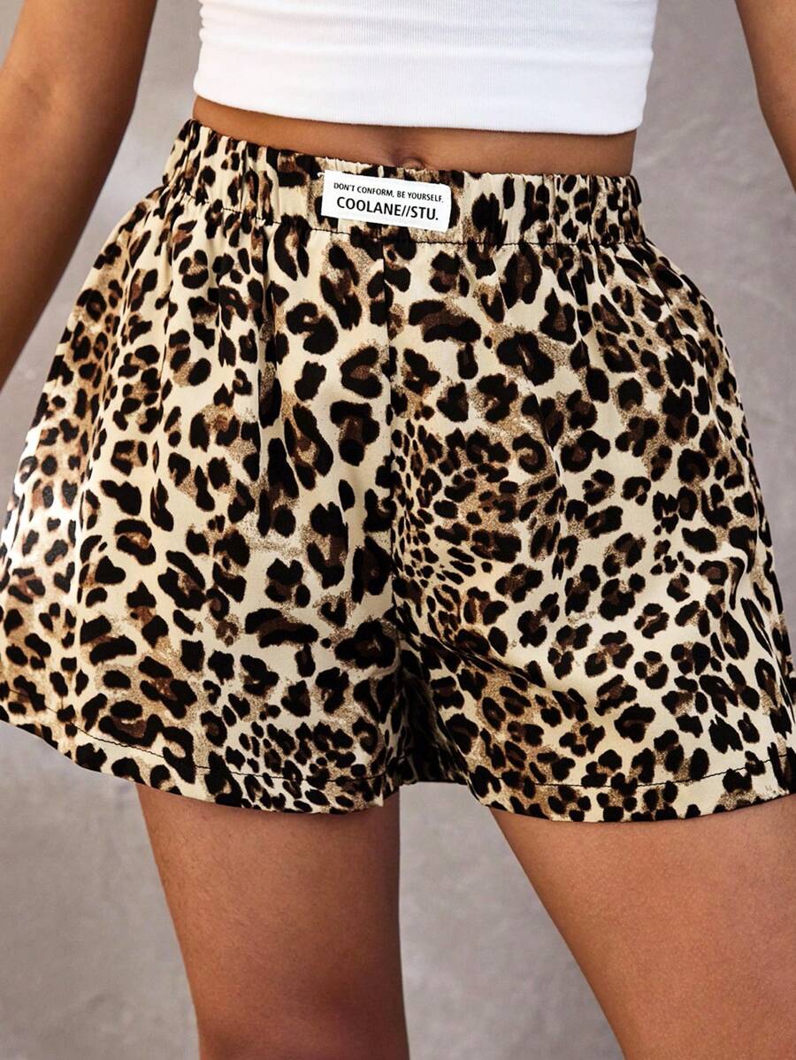 Coolane Kids Tween Girls Spring/Summer Leopard Print Applique Casual Loose Shorts,Birthday Party, Back To School Season