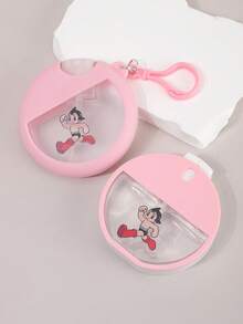 Astro Boy X ROMWE Set de 2 botellas de spray rosa con gráficos de figuras de dibujos animados - Rosa - Ver 1