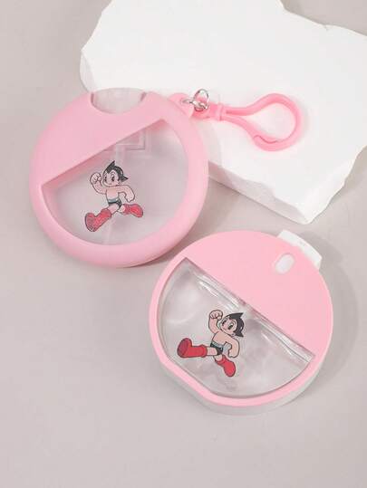 Astro Boy X ROMWE 2pcs/Set Cartoon Figure Graphic Pink Spray Bottles