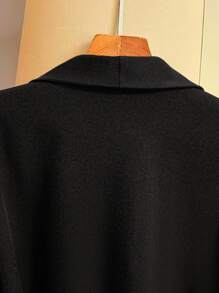 GlowEve Solid Color Shawl Neck Belted Elegant Women's Lightweight Blazer Fall Cloth For Women