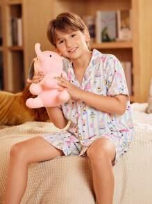 FamilyFrolics Pijamas a juego lindos y cálidos para niños grandes y sus padres