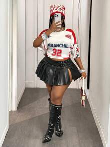 Slaydiva 2025 新款春夏音乐节/复活节派对女款大码休闲夏季T恤，印有音乐节、复活节、西部风、游牧风、生日派对、毕业典礼、学生装、日常穿着、基础款、度假、邮轮旅行、海滩、阳光、极简主义、街头风格、运动服数字和字母图案，网眼设计，适合女性生日穿着。 - 彩色 - 查看 2