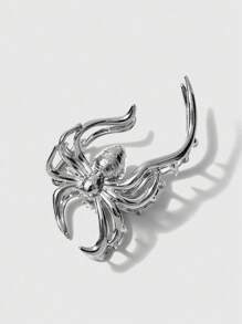 ROMWE Grunge Punk 1 件金属蜘蛛发爪街头爪夹发夹发夹发钳发夹发夹万圣节