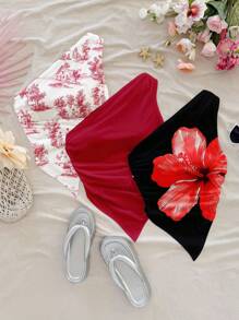 Soleia 女士休闲褶饰肩无袖上衣，适合度假 - 彩色 - 查看 1