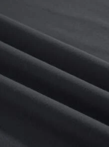 Manfinity Dauomo 男款夏季鯊魚印花圓領休閒短袖T恤 - 深灰色 - 查看 5